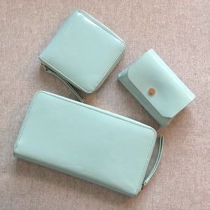 Pleather Wallet & Coin Purse Set